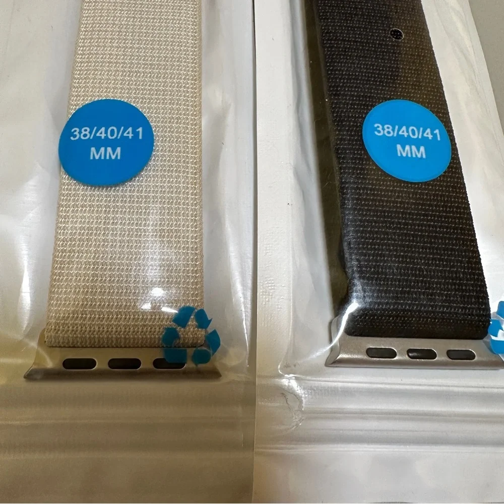 Black and Cream Watch Bands